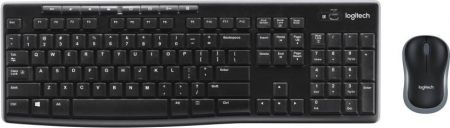 Logitech MK270r Wireless Keyboard and Mouse Combo (Black)