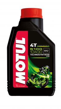 Motul 104062 5100 4T Hybrid 10W-30 API SM Technosynthese Petrol Engine Oil