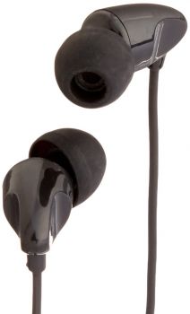 AmazonBasics In-Ear Headphones with universal mic (Black)