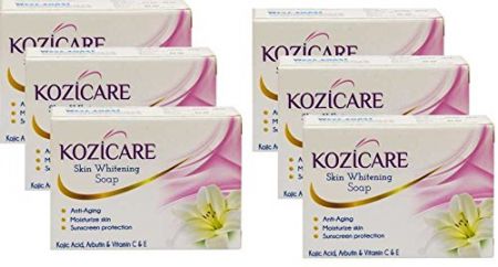 Healthvit Kozicare Skin Whitening Soap, 75g (Pack of 6)