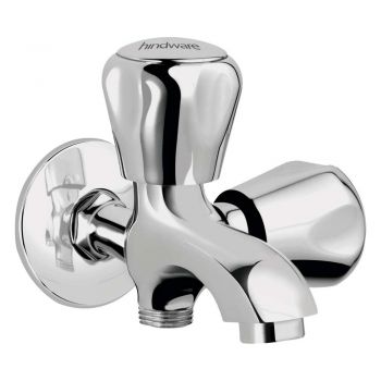 [LD] Hindware F100004Qt Contessa 2 In 1 Bib Tap with Wall Flange (Chrome)