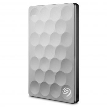 Seagate Backup Plus Ultra Slim 2TB External Hard Drive with Mobile Device Backup USB 3.0 (Platinum) STEH2000300