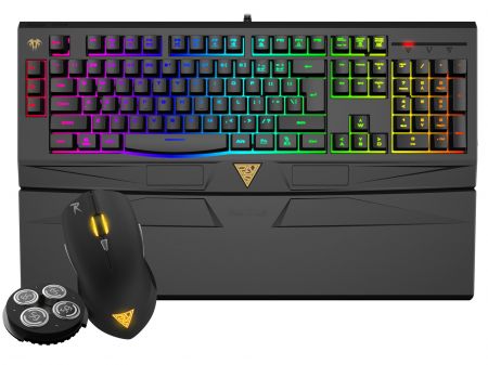 [LD] Gamdias Gkc6011 Ares 7 Color Backlit Rgb Membrane Gaming Combo With (Otf) Macro Recording & Ourea Optical Mouse 4000 Dpi