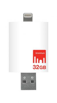 Strontium Nitro iDrive 3.0 USB 3.0 32 GB Utility Pen Drive (White)