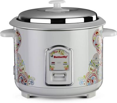 Butterfly Raaga Electric Rice Cooker (1.8 L, White)