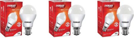 Eveready 9 W B22 LED Bulb (White, Pack of 3)
