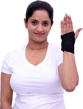 AEPITO WRIST BRACE WITH THUMB SUPPORT(NEO) Wrist Support (Free Size, Black)