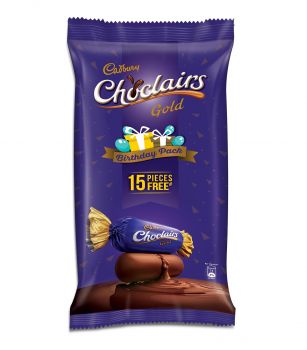 Cadbury Choclairs Gold Birthday Pack, 655.5g (Pack of 100)