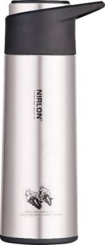 NIRLON Insulated Vaccum Flask 400 ml Flask (Pack of 1, Silver)