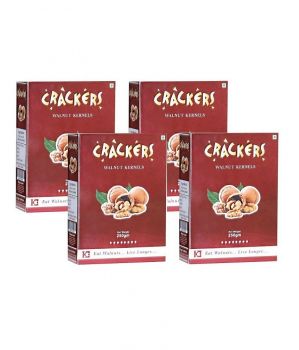 GO Crackers Kashmiri Brown Walnuts (Akhrot) 1 Kg (250gm x 4)-Without Shell