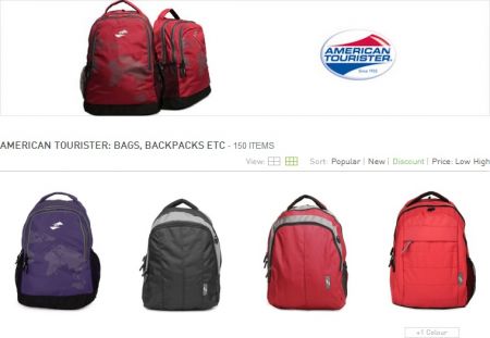 Flat 40% Off & Extra 25% off on Rs.999 On  American Tourister Backpacks & Trolleys 