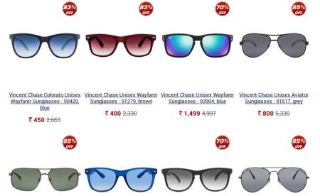 Upto 83% Off on Vincent Chase Sunglasses 