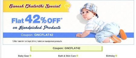 Flat 42% Off on Rs.259+ on Baby & Kids Products 