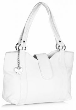 Butterflies Handbag (White)(BNS 0238)