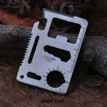 Multi-function Outdoor Knife Saber Card Tool for Camping, Hiking etc.
