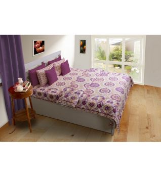 House This Pink Double Bedsheet Set
