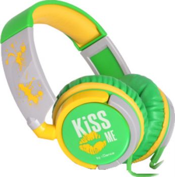 iDance KM-200 Headset (Green and Yellow)