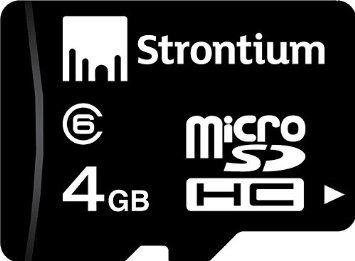 Strontium 4GB Micro SDHC Class-6 Memory Card