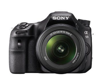 Sony Alpha A58K 20.1MP Digital SLR Camera (Black) with 18-55mm Lens and Camera Case