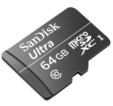 SanDisk Ultra microSDXC 64GB Class 10, black, 64 gb