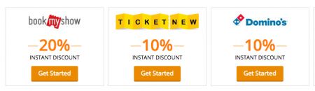  Rs. 50 Off on Purchase of Rs. 100 @ FoodPanda, JustEat, Dominos, TastyKhana, BookMyShow, TicketNew 