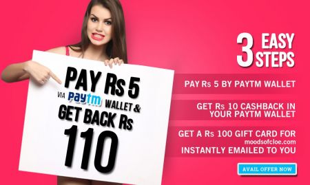 Pay Rs.5 And Get Rs.10 In Paytm Wallet 