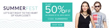 Flat 61% Off on Rs.1599 on Clothings, Footwears, Accessories 