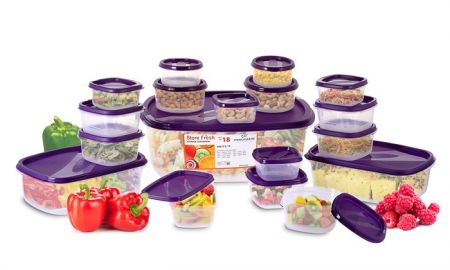 Princeware 18-Piece Container Set. Choose from 3 Colors