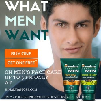 Himalaya Men Face Wash Buy 1 Get 1 Free