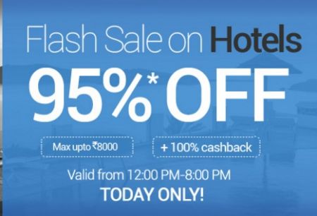 [Valid Till 8PM March 5th] 95% Off on Hotels 
