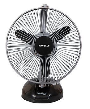Havells Birdie 3 Blades 230mm Personal Fan (Black & Gray)