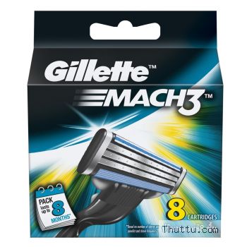 Gillette Mach3 Refill - 8 Count