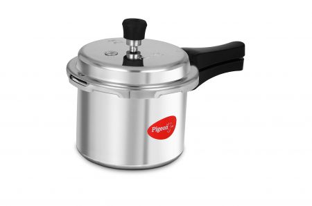 [LD] Pigeon Favourite Outer Lid Aluminum Pressure Cooker, 3 Litres, Silver