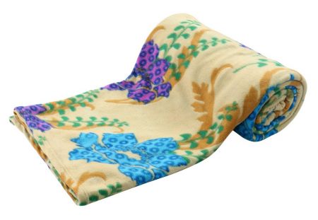 Bombay Dyeing Cherry Fleece Polyester Double Blanket - Multicolor