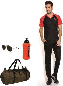 [Pay Via Mobikwik] Pure Play Black Gym Combo For Men - PP10114