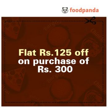 Get Flat Rs.125 Off FoodPanda Voucher