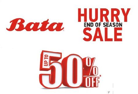 Bata End of Season Sale upto 50% Off 