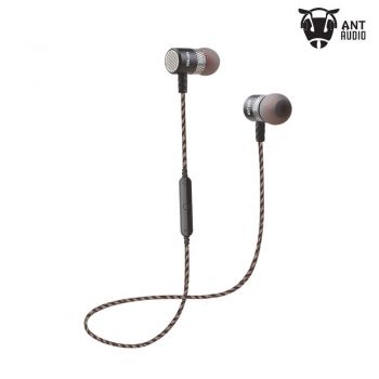 Ant Audio H21 In-Ear Bluetooth Earbud Earphones with Mic (Black)