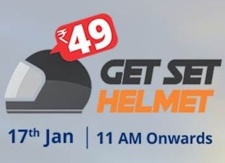 Droom Flash Sale - Helmet at Rs. 49