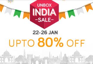 Unbox India Sale From 22nd - 26th Jan Upto 80% off on Snapdeal 