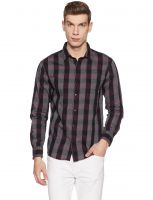 Diverse Men's Checkered Regular Fit Cotton Casual Shirt