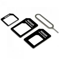 Nano/Micro Sim Card Converter with Eject Pin Key