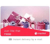 Flat Rs. 50 on Snapdeal E-Gift Cards 