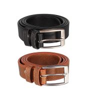 Hob London Fashion Men's Belt Combo (Black Brown, 36W X 34L)