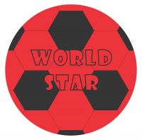 Jusplay Simba World Star Deflated PVC Play Ball, Multi Color