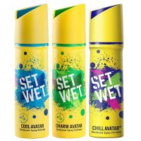 Set Wet Deodorant Spray Perfume, 150ml (Pack of 3)