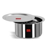 Sumeet Stainless Steel Non-Stick Induction Bottom Patila with Lid, 1000 ML