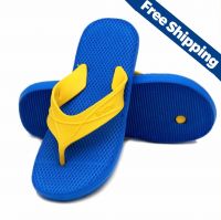                     Nexa Brother Blue and Yellow Flip Flops                                            