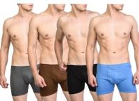 Zotic Men's Trunks Pack Of 4 Cotton Underwear 