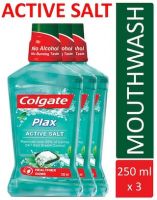 Colgate Plax Mouthwash - Active Salt 250ml (3s Pack) 